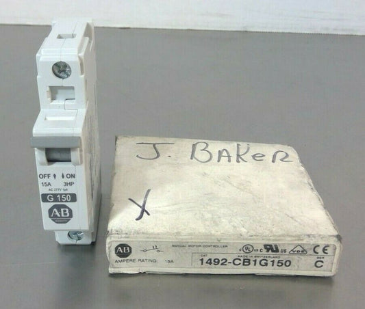 Allen-Bradley - 1492-CB1G150 Series C - 15A Circuit Breaker                 4E-8