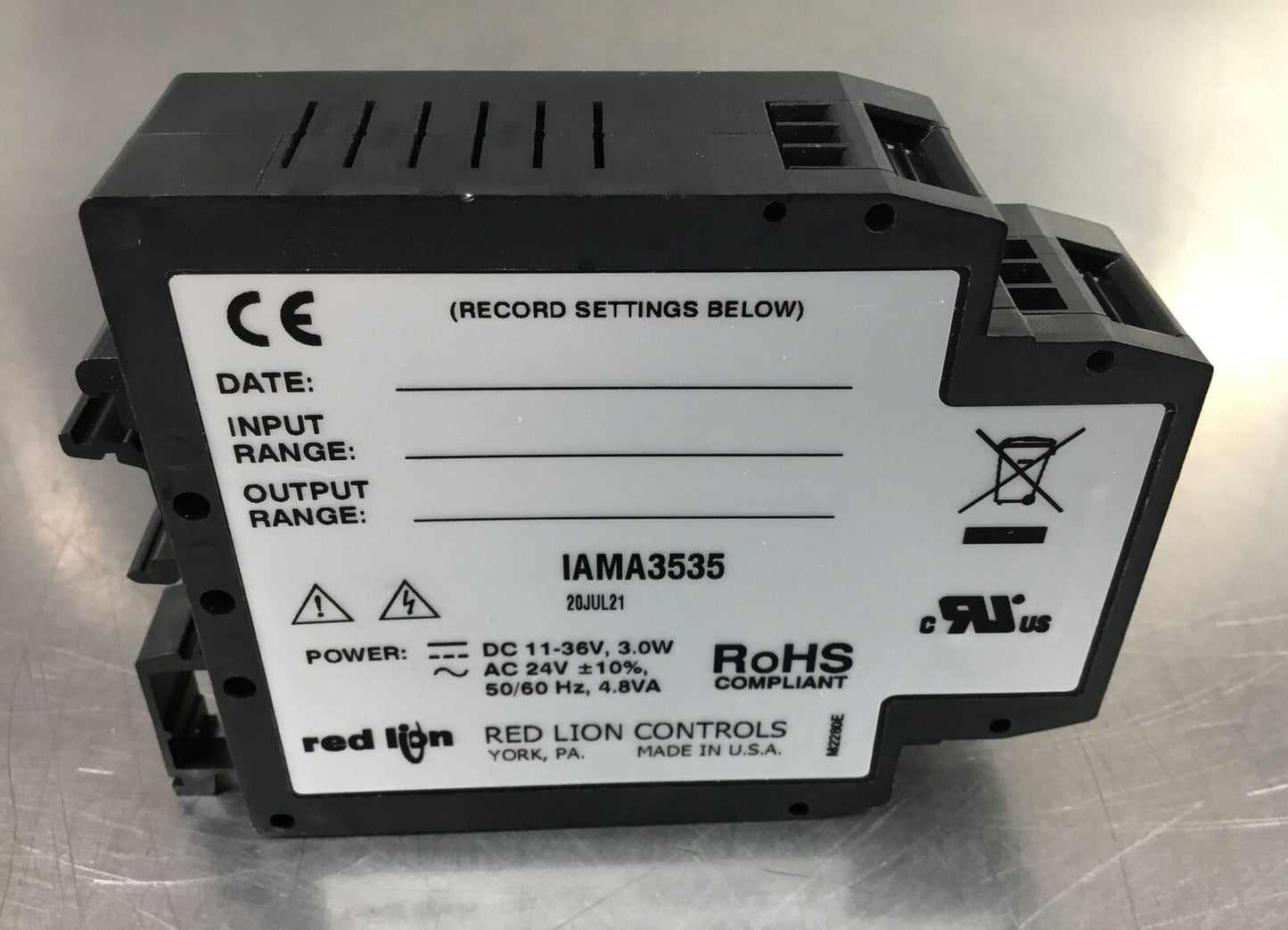 RED LION CONTROLS  IAMA3535  Signal Conditioning Module 11-36VDC 24VAC     3C-11