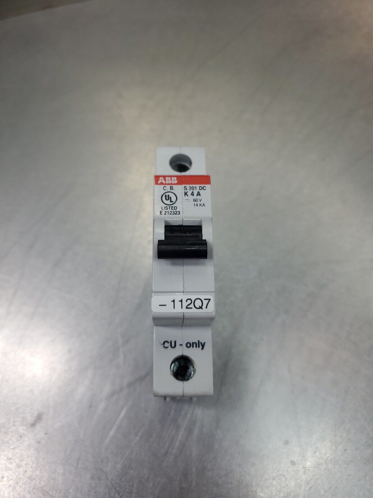 ABB S201DC-K4 60V 4A CIRCUIT BREAKER.                                       4C-1