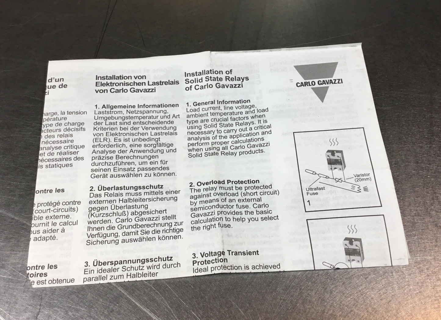 CARLO GAVAZZI  RZ4855HAP0  Starter 3Ph 55A 480V 20-265 VAC   4H