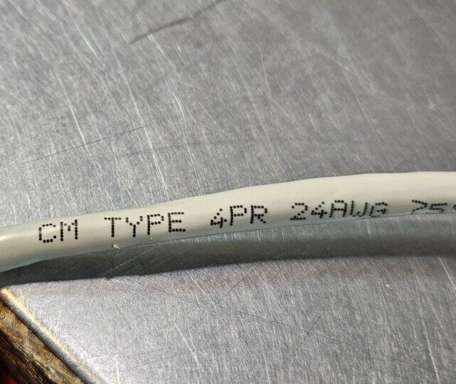 RoHS Cm Type 4pr 24awg E188601 350 MHZ 35" Patch Cable.                 Loc5E-19