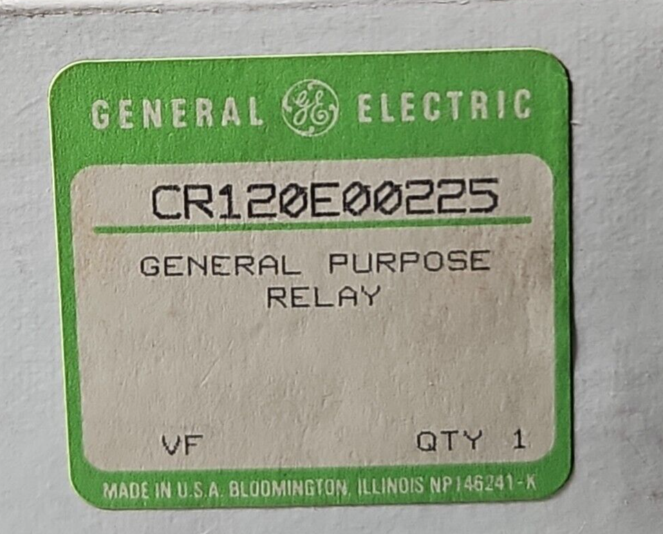 GE CR120E00225 RELAY.    Loc4A8