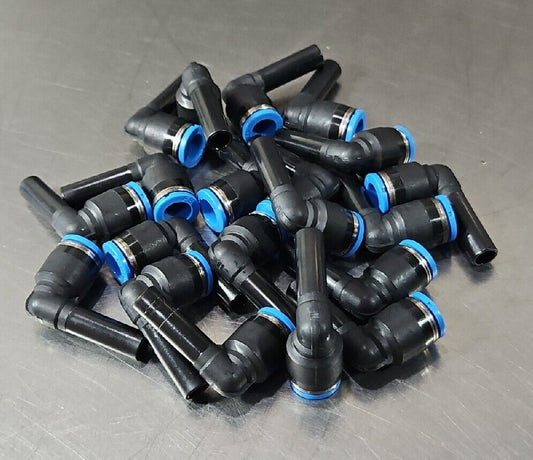 Festo Quick Connect "5/16” Pipe x 8 elbow - Lot of 24.                 Loc 6D-10