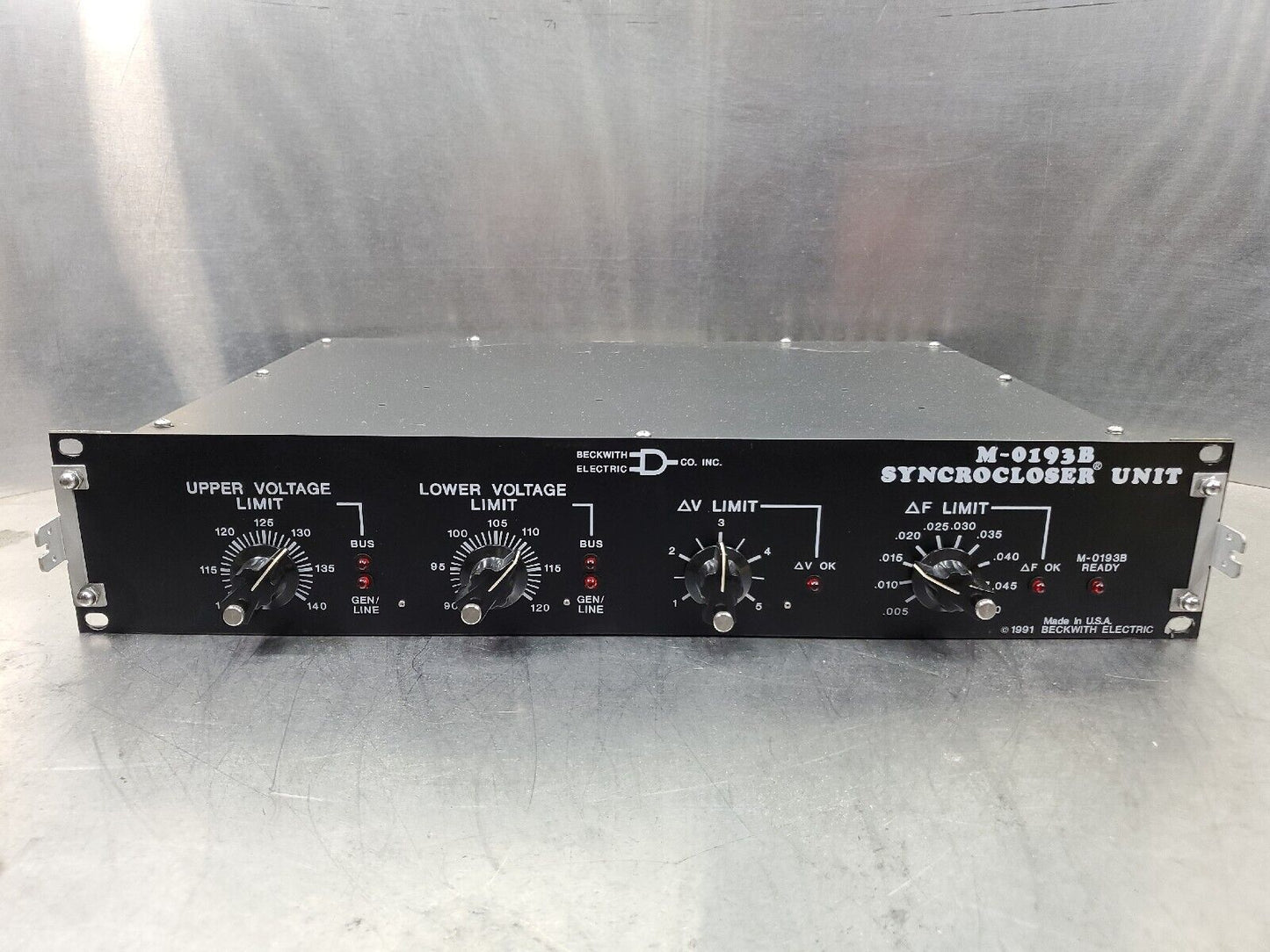 BECKWITH ELECTRIC M-0193B SYNCROCLOSER UNIT.                                3C
