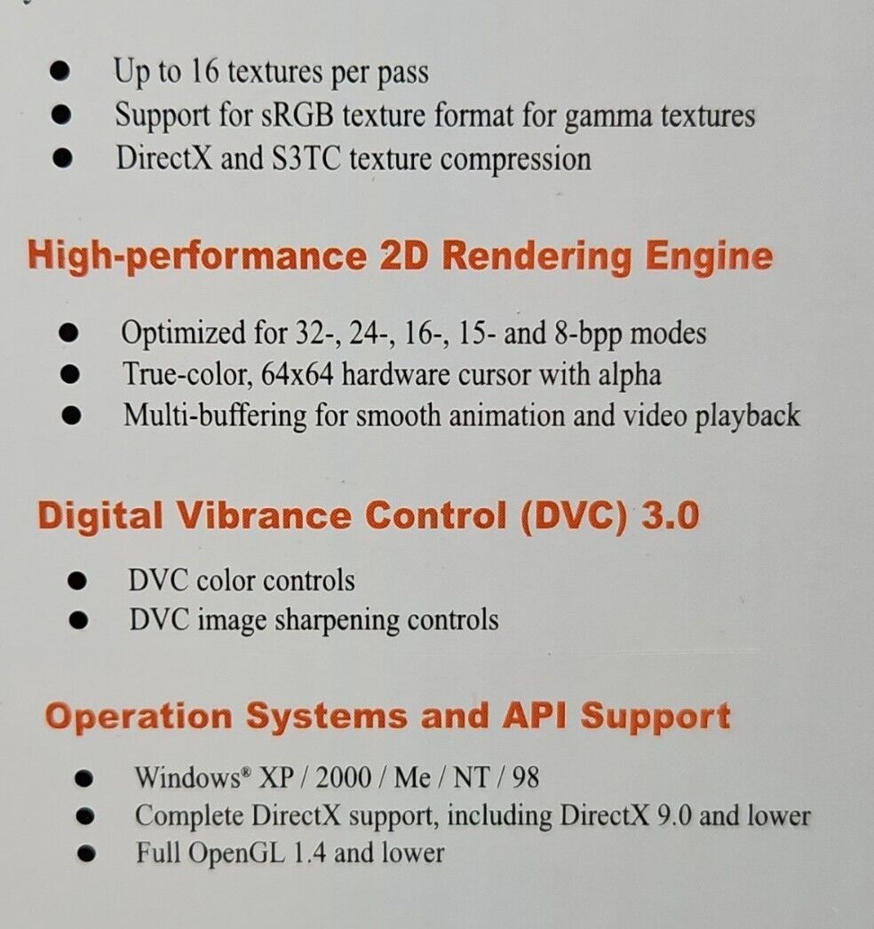 3DFORCE FX-5200 TV 82208D/V5 JATON PCI-E PCI EXPRESS 64MB VIDEO CARD.      3C-11