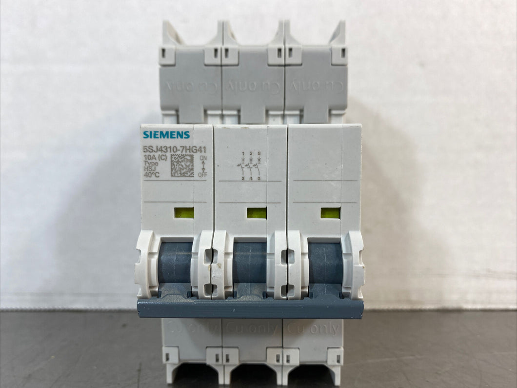 Siemens 5SJ4310-7HG41 3 Pole 10A Circuit Breaker       4D