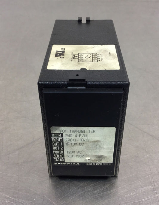 M-SYSTEM PMS-4-F/UL POT TRANSMITTER 120VAC     4H