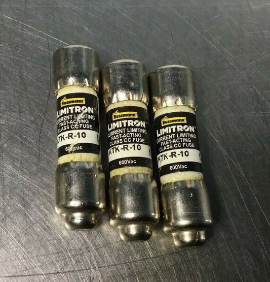 BUSSMANN KTK-R-10 LIMITRON Fuses (set Of 3)   4D