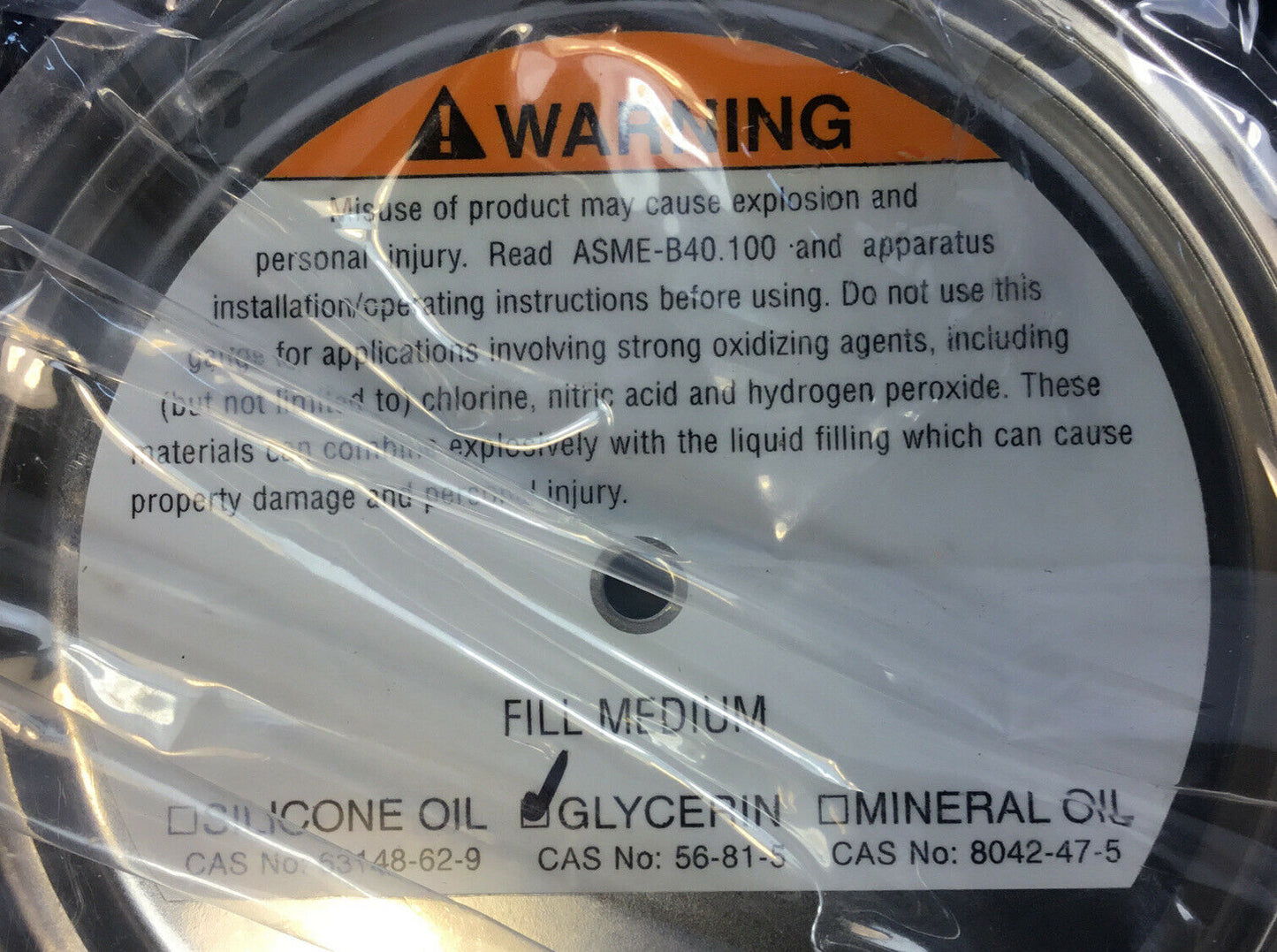 Ametek/U.S. Gauge  170509XLG / 1981LG  4 1/2”  1/2” ANPT Liquid Fill 3000PSI  6D