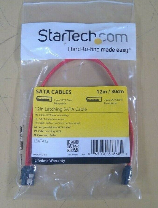 StarTech LSATA12 - 12in Latching SATA Cable                        5D