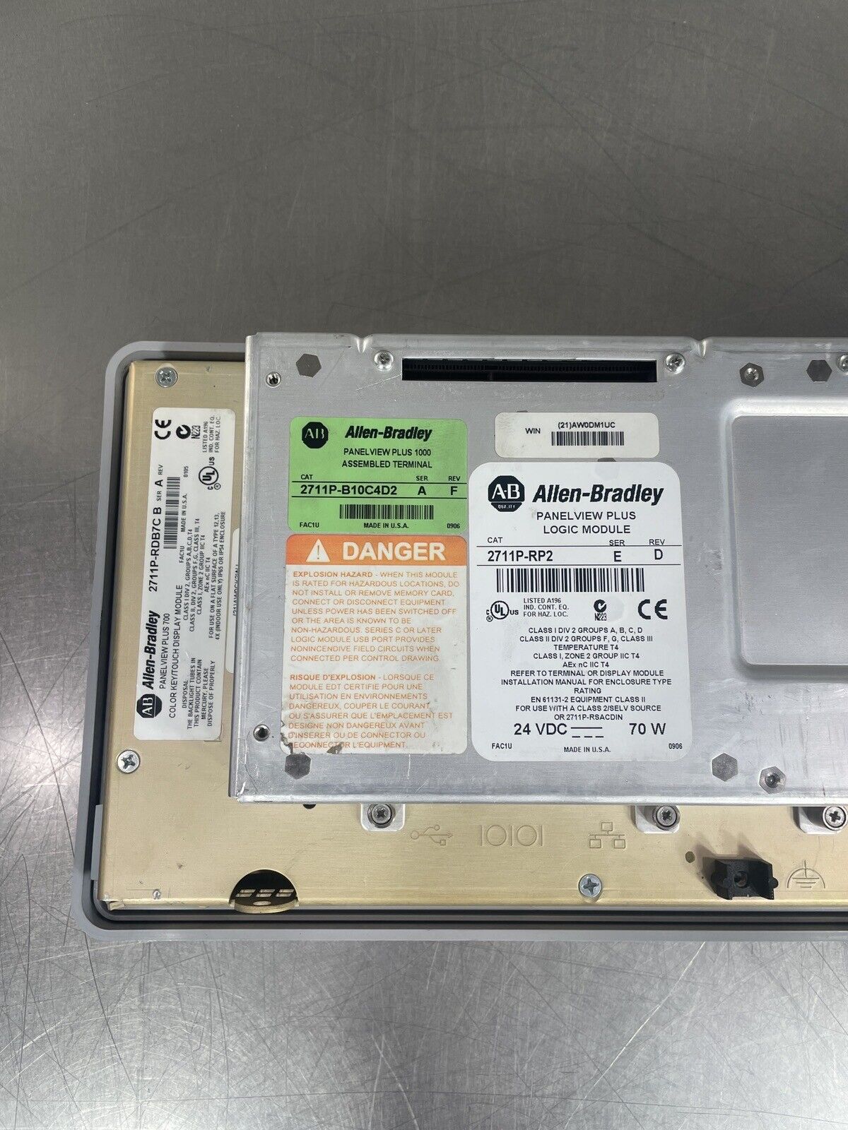 2711P-RDB7C | Allen Bradley | PanelView Plus CE 700 HMI Panel, Refurbished @1C