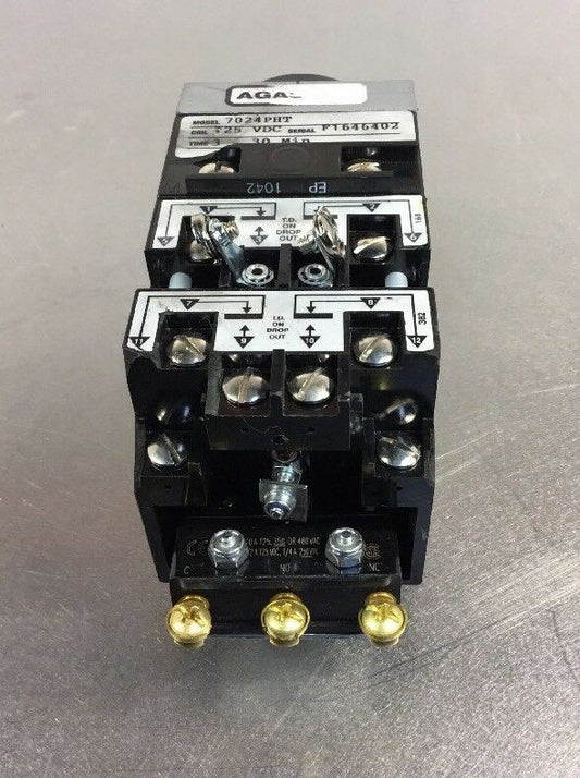 Agastat 7024PHT Timing Relay 3-30 Min Coil 125VDC                          4E-13