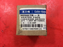 Load image into Gallery viewer, NEW CUTLER HAMMER H2007B-3 3 PACK FREEDOM HEATER COIL 2.15 - 3.49A    4A

