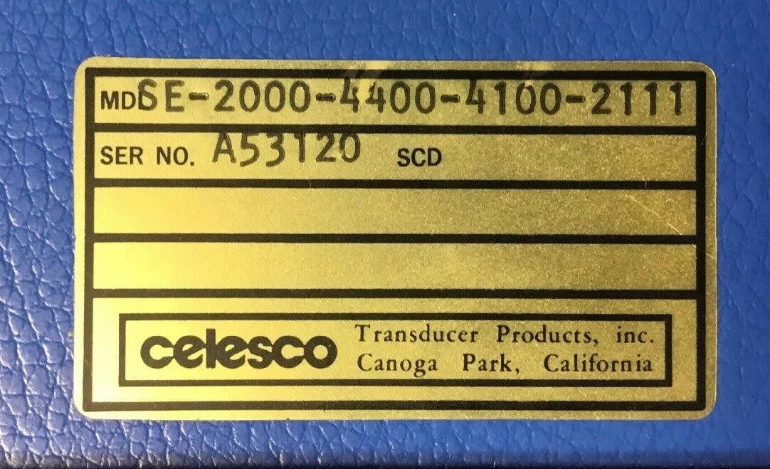 Celesco SE-2000 Transducer Display SE-2000-4400-4100-2111    2B