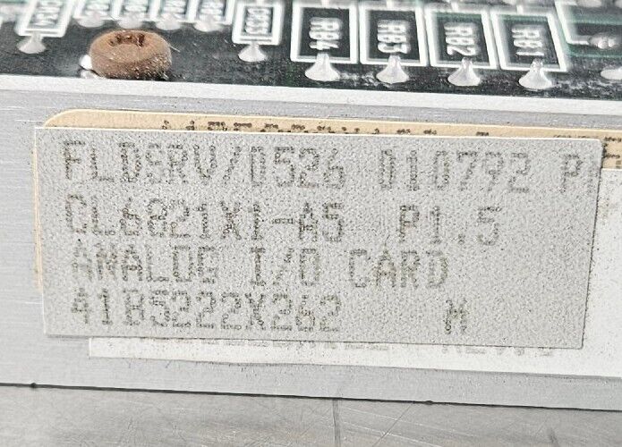 EMERSON FLDSRV/0526 (CL6821X1-A5) Analog I/O Card                       Loc 3C-9