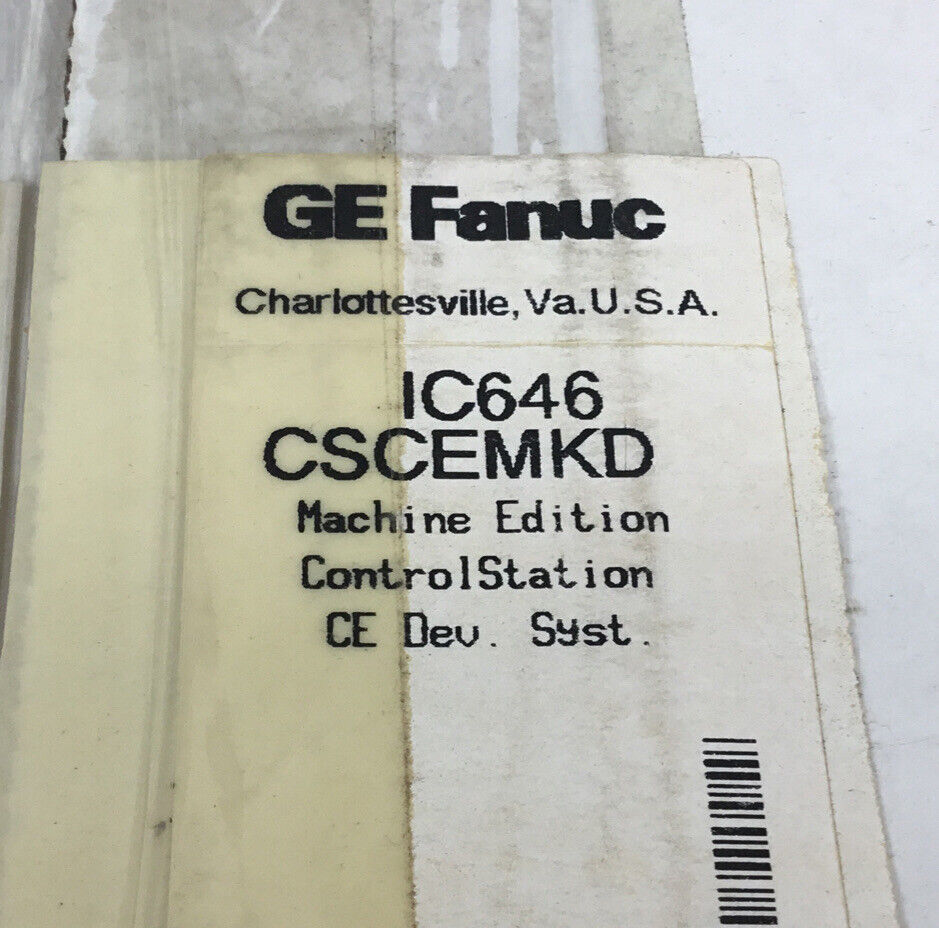 FANUC  IC646CSCEMKD  CIMplicity Machine Edition Control Station Software  3B-10