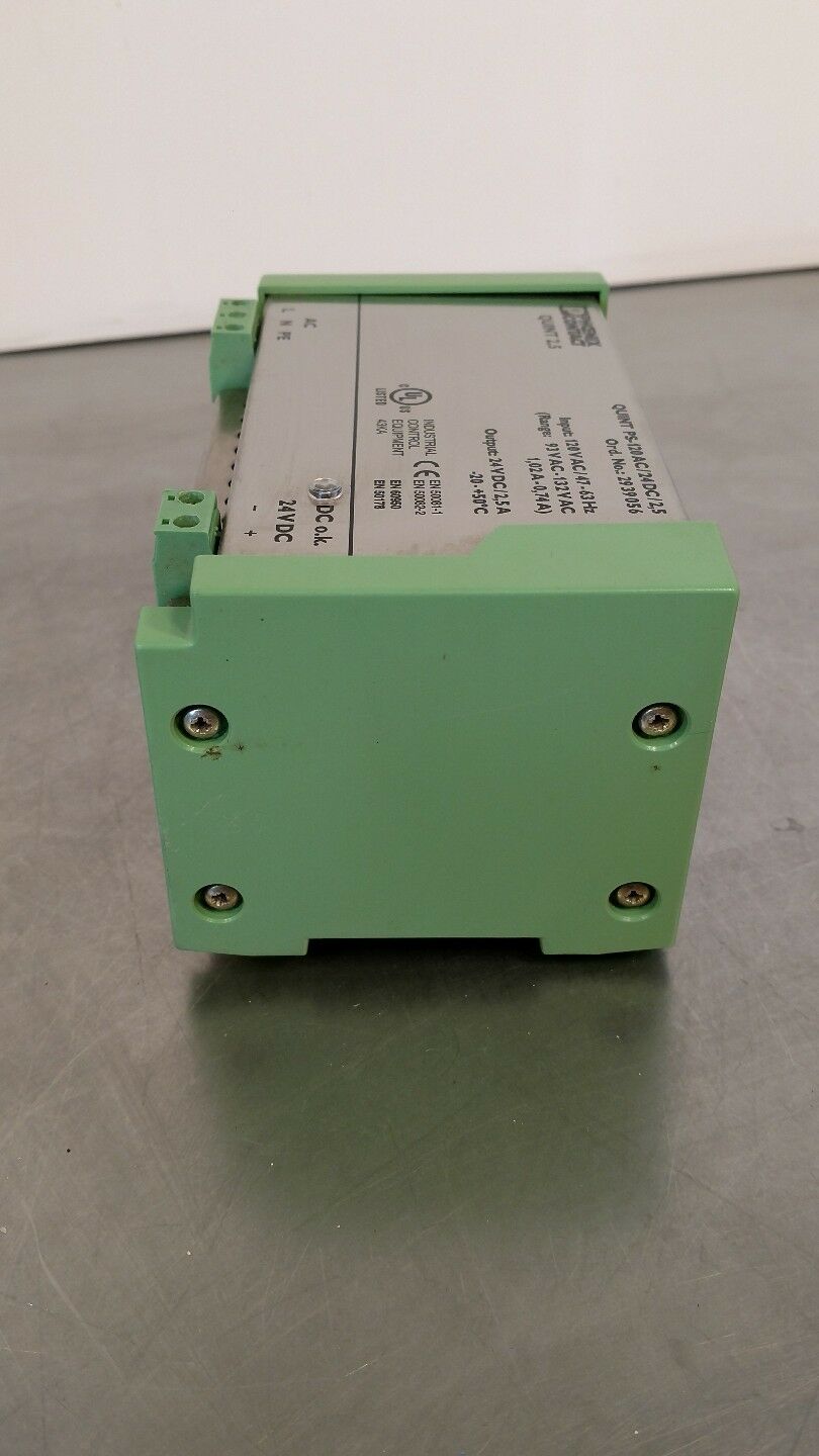 Phoenix Contact 2939056 24 VDC 2.5 Amp Power Supply QUINT-PS-120AC/24DC BIN#24