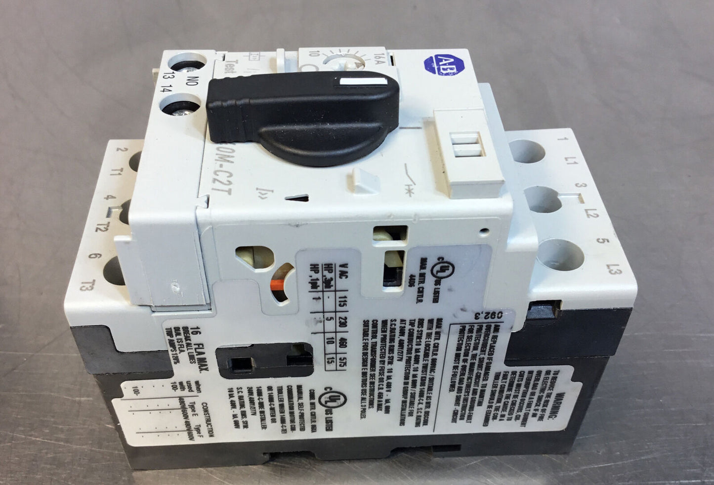 ALLEN BRADLEY  140M-C2T-C16 /C  Manual Starter Motor Protector 10-16A   4C