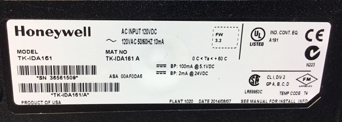 Honeywell/ Allen Bradley TK-IDA161 Digital Input Module   3D-13
