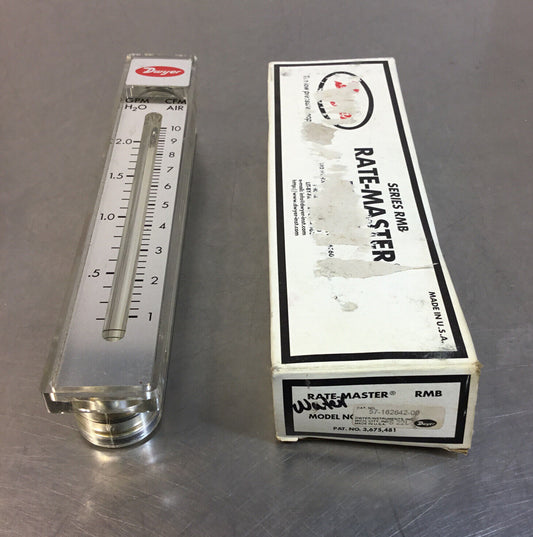 DWYER RATE MASTER RMB CAT# 57-162642-00 FLOWMETER   6E