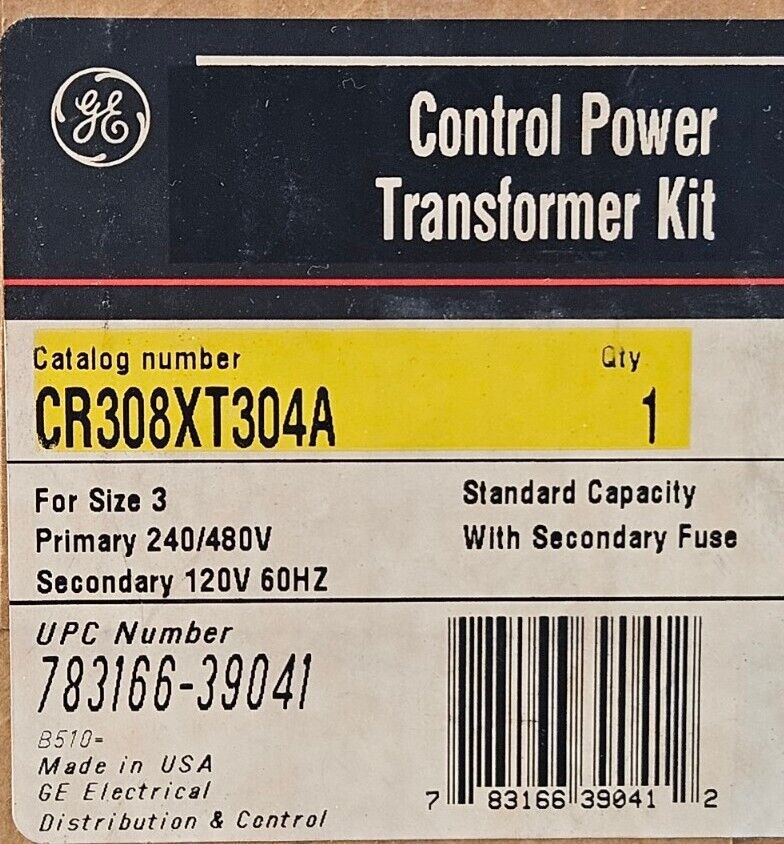 GE CR308XT304A Control PowerTransformer Kit.                           Loc4E-18