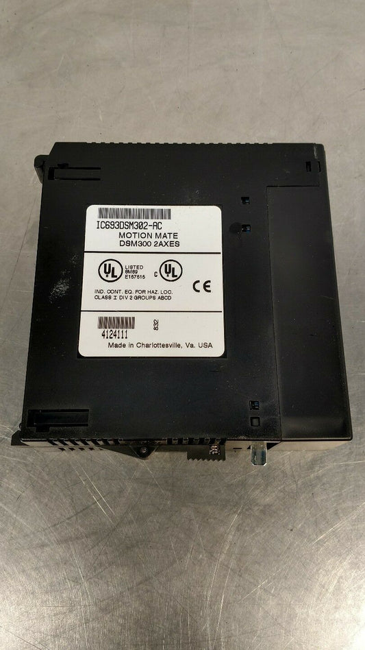 GE Fanuc IC693DSM302-AC 90-30 PLC Motion Mate DSM300 2-Axes Module EW