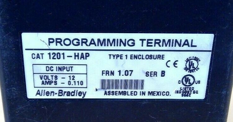 Allen-Bradley 1201-HAP Ser. B Programming Terminal                        2D