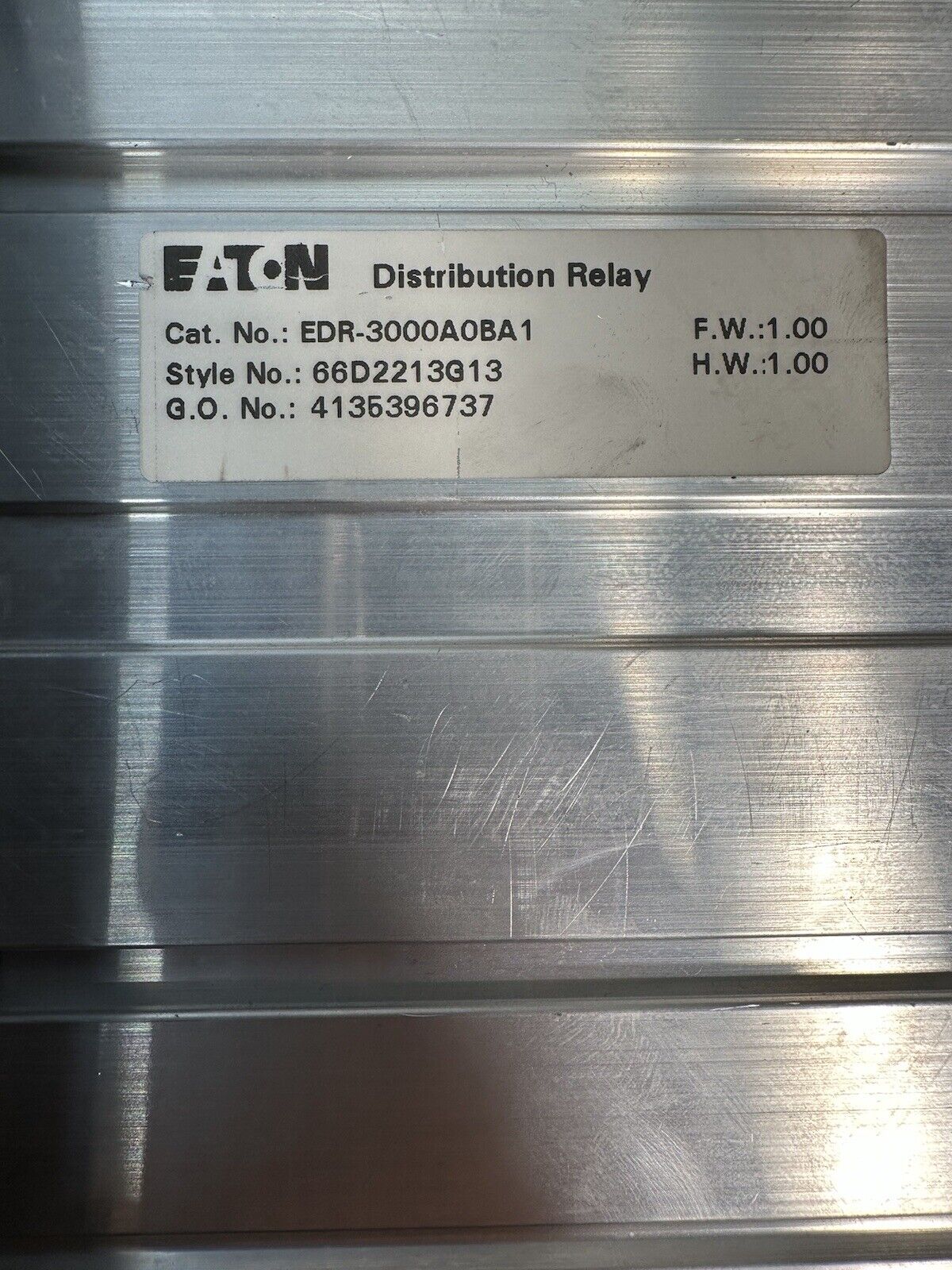 Eaton EMR-3000A0BA1  EMR-3000A0BA Motor Relay REV:E (BIN-1.1.4)