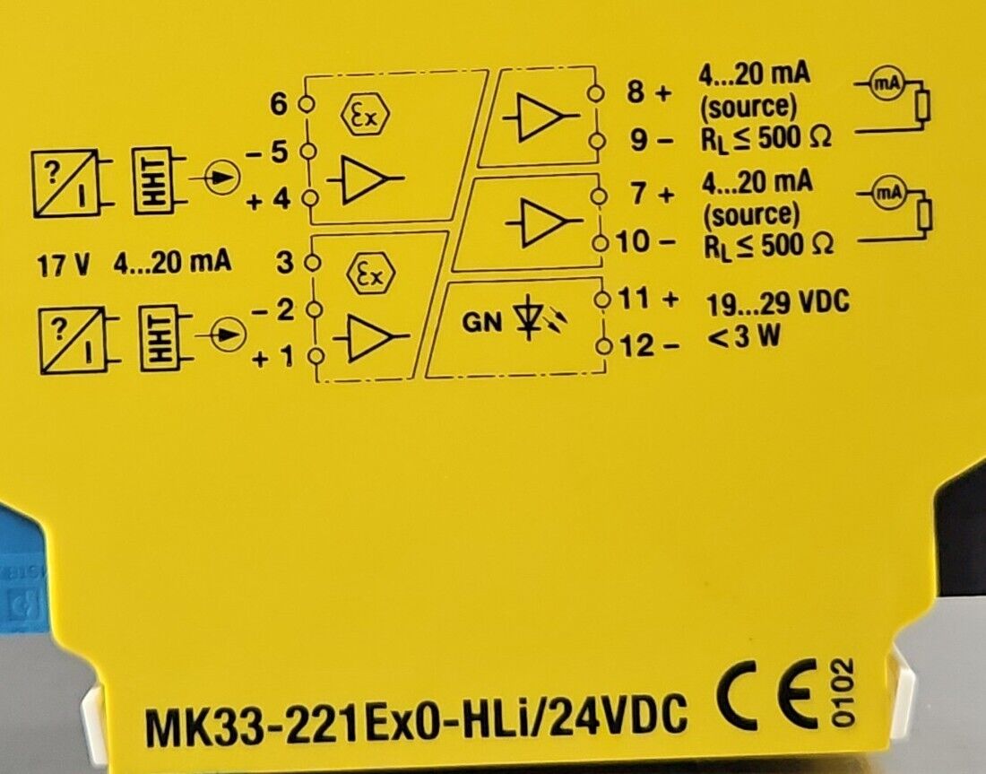 TURCK MK33-221-EX0-HLI/024VDC Isolating Transducer.                        3A-27