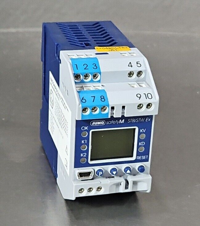 Jumo GmbH Safety M STB/STW Ex. Type:701155/8-01-0253 Safety Temp Limiter.  4E-22