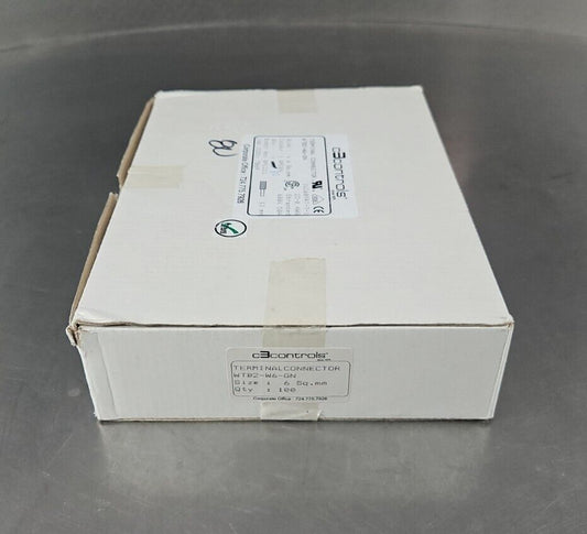C3CONTROLS WTB2-W6-GN TERMINAL BLOCK CONNECTORS 600V 50A-Box with 80    Loc3E-38