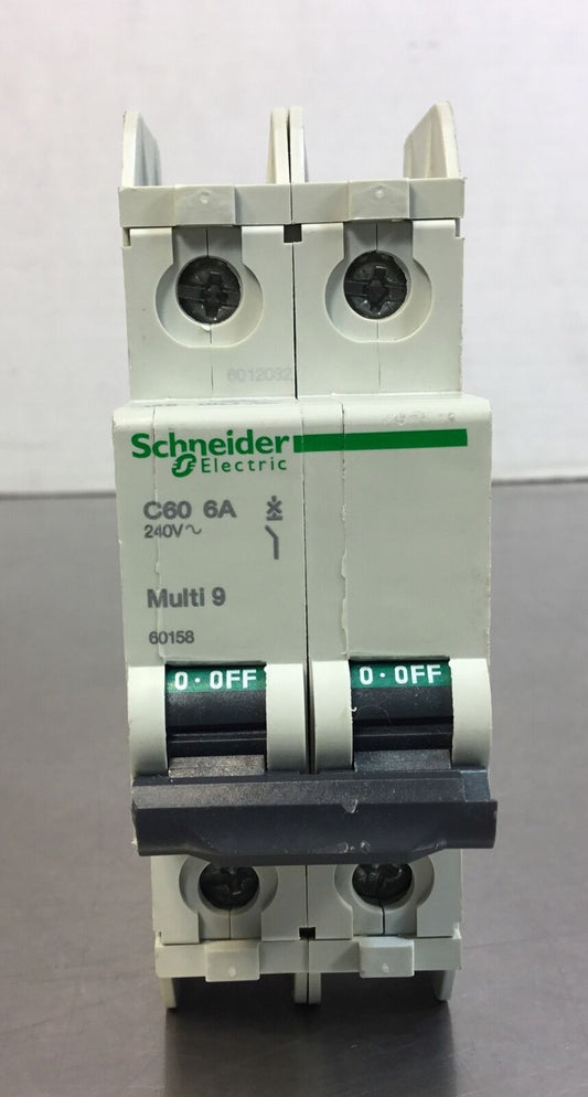 SCHNEIDER ELECTRIC 60158 MULTI 9 C60 6A 240VAC CIRCUIT BREAKER   4D