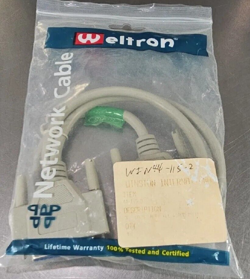 Weltron 44-115-3 Network Data Transfer Cable                           Loc 3D-26