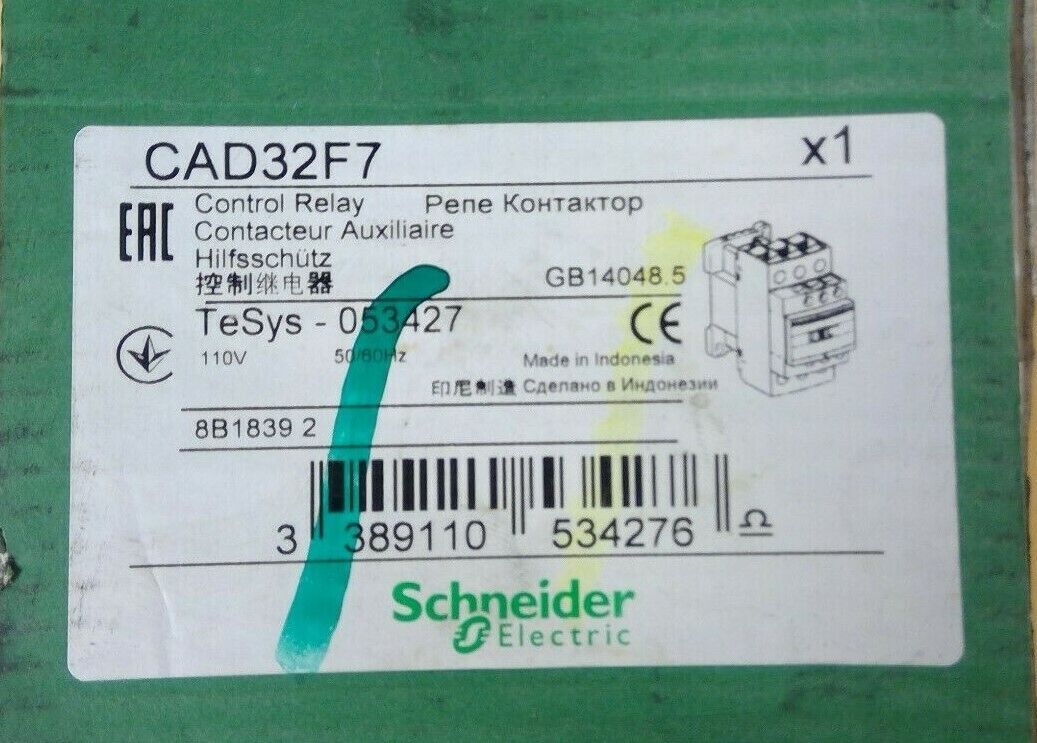 Schneider Electric CAD 32 - CAD32F7 Control Relay                           4H