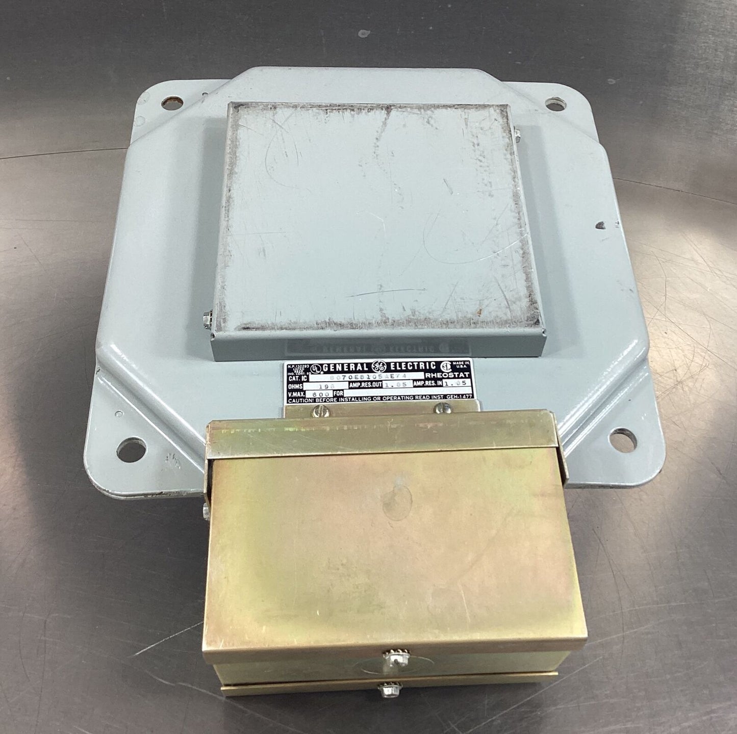 General Electric Rheostat, 600 Volt, Cat.# 8070EB105AE74  198 Ohms        4B