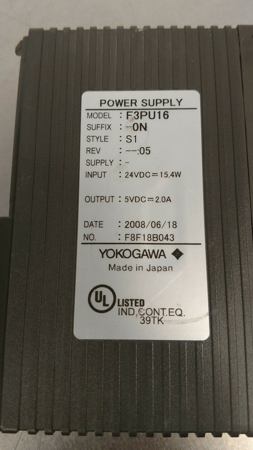 YOKOGAWA F3PU16-0N Power Supply Module                                      3D-4