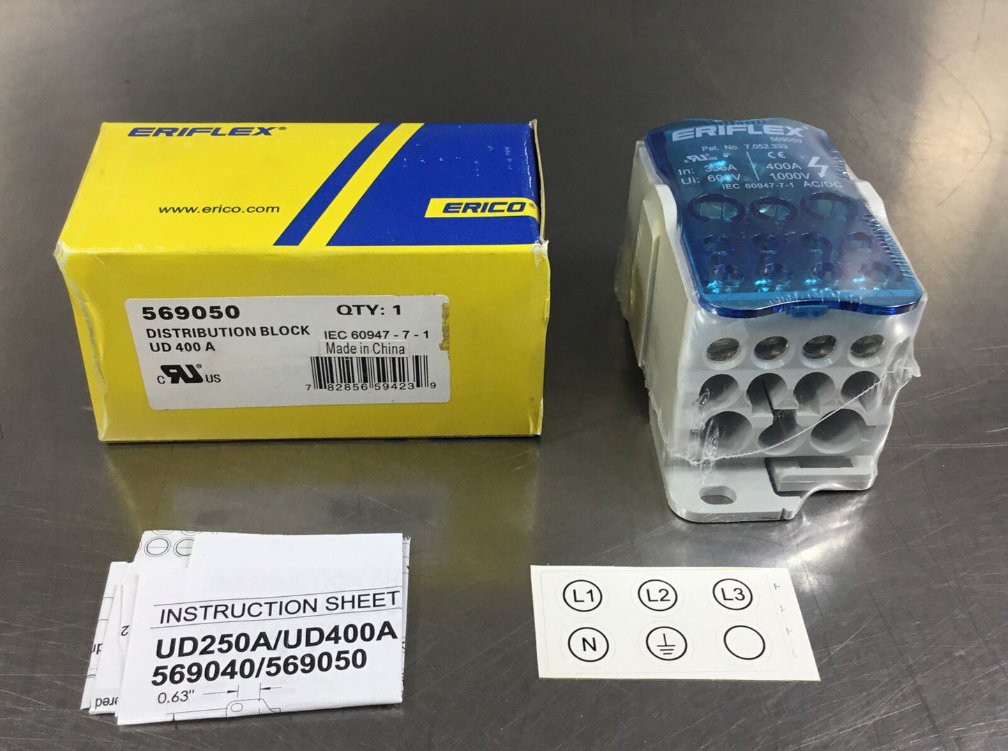 ERICO  569050  Distribution Block UD 400A      4E-16