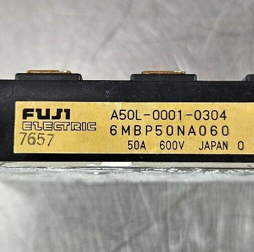 Fuji A50L-0001-0304 (6MBP50NA060) IGBT Power Module.                   Loc 3D-22
