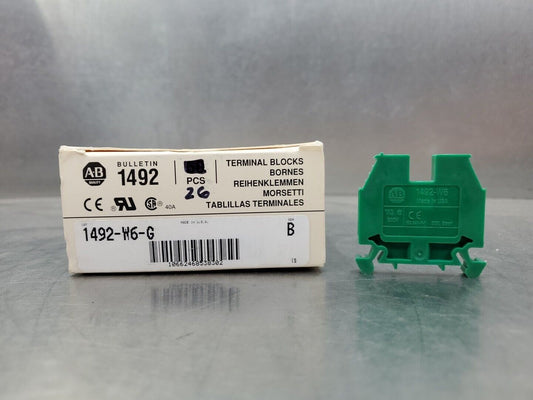 Allen-Bradley 1492-W6-G Ser. B Terminal Blocks - Lot of 26.                4E-22