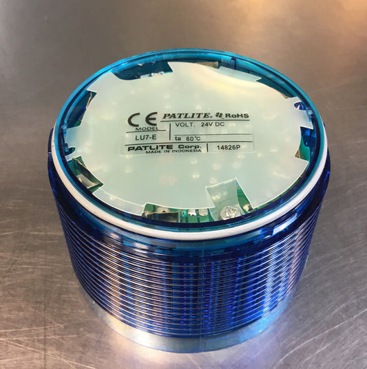 PATLITE  LU7-E-B  BLUE LED LIGHT MODULE  24 VDC     3E-17