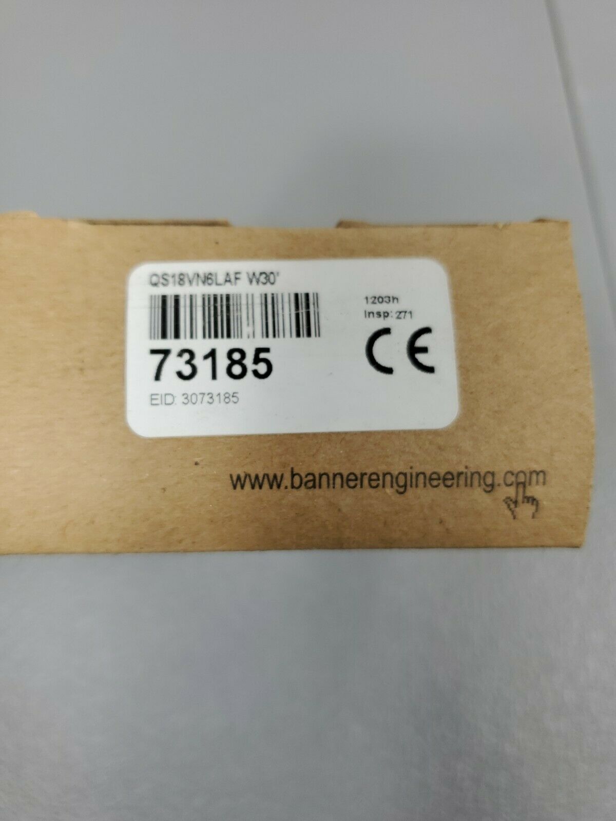 Banner QS18VP6LLP Retro Reflective Sensor, Photoelectric Switch, 10-30VDC STC3