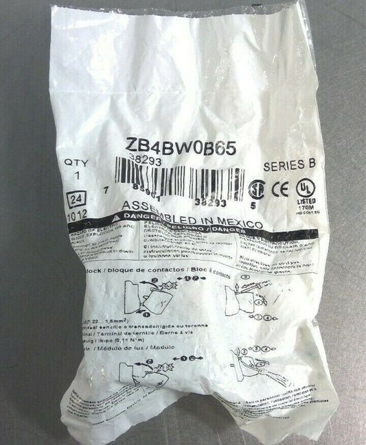 Schneider Electric / Telemecanique ZB4BW0B65 Contact Block Light Module 38293 4C