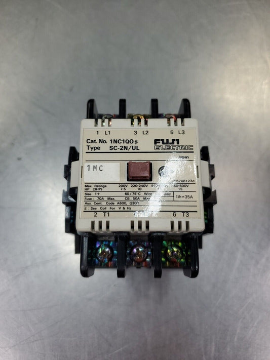 Fuji Electric 1NC1Q0# Type SC-2N/UL Relay Contactor.                       4B-23