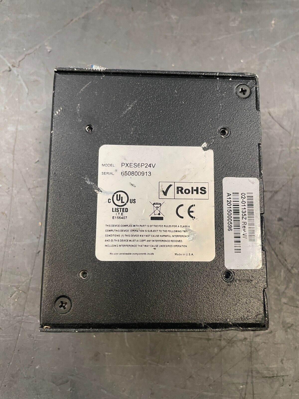 Eaton Cutler-Hammer PXES6P24V Black 6 Port Power Xpert Ethernet Switch