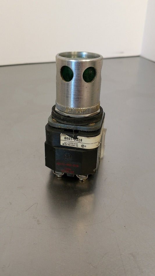 Allen Bradley Push Button 800T-PA16 Green Illuminated Switch 5A