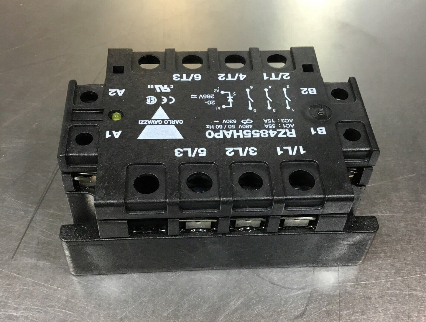 CARLO GAVAZZI  RZ4855HAP0  Starter 3Ph 55A 480V 20-265 VAC   4H