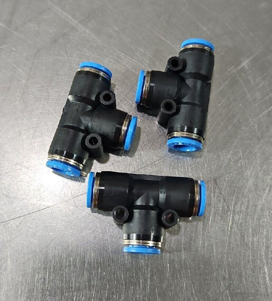 Festo Quick Connect 8x8x8 Tee -  Lot of 3.                             Loc 6D-10