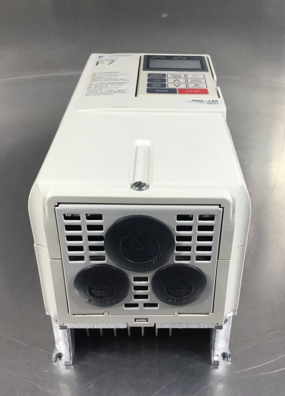 YASKAWA ELECTRIC  CIMR-F7U40P41E  Vari-Speed F7 Drive 3Ph 0-480VAC 1.8A   1B