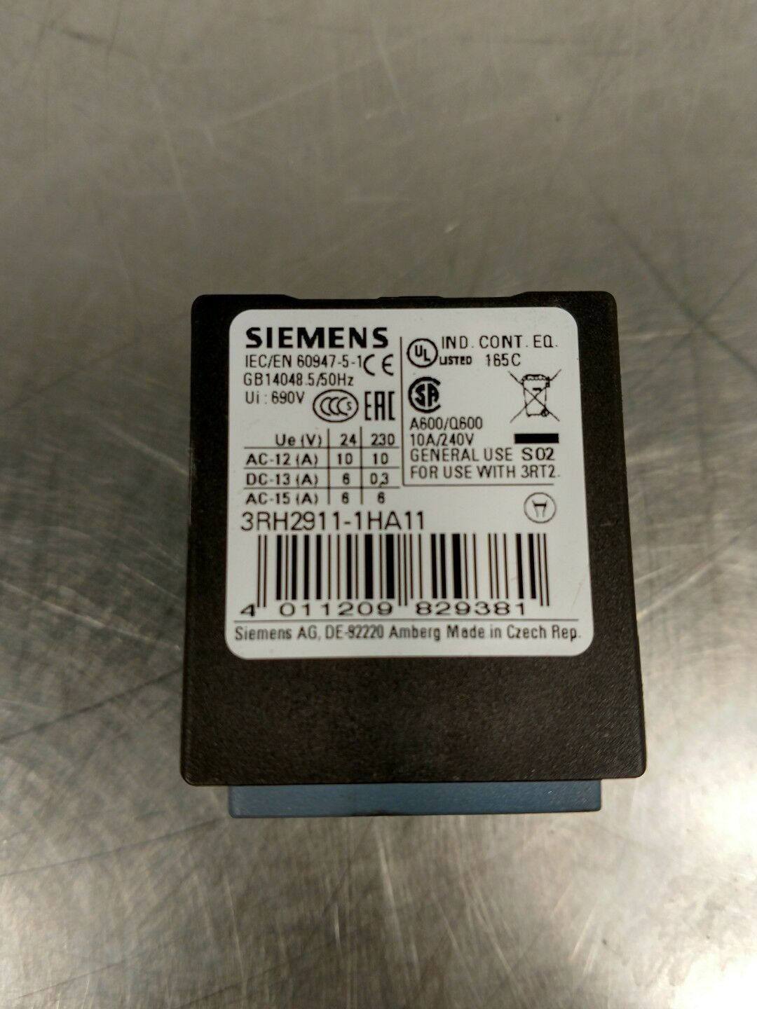 Siemens 3RH2911-1HA11 Contactor 4D