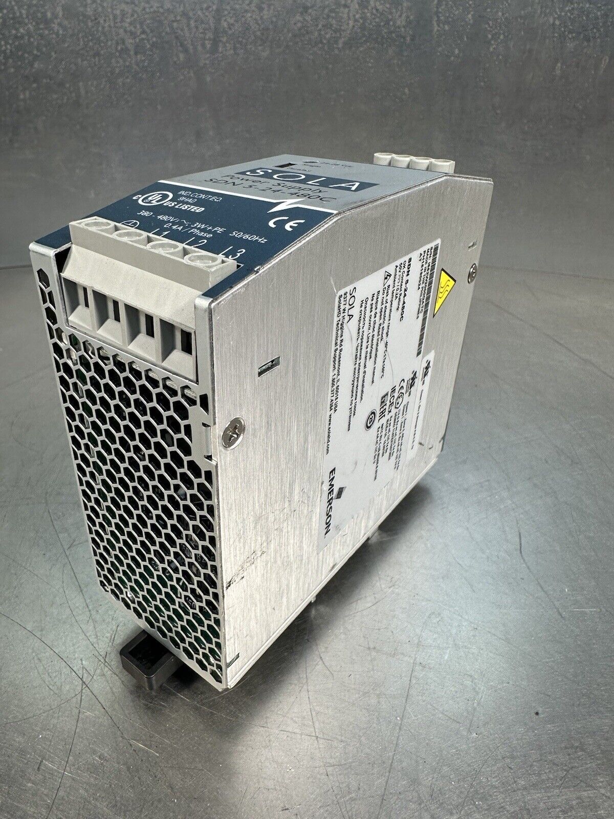 Emerson Industrial Automation Sola SDN 10-24-480C Power Supply (BIN-1.5.3)